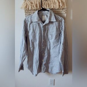 Billy Reid Mens Gingham Cotton Button Down Shirt Long Sleeve Size Medium Fit 3